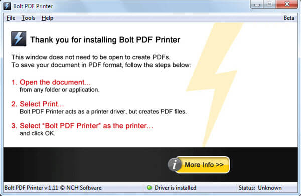 Bolt PDF Printer